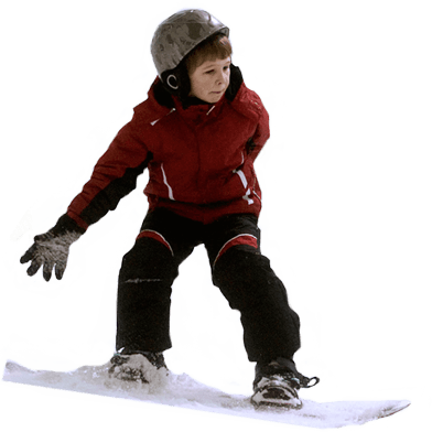 Boy Skiing