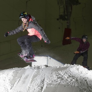 050614 ch Its snow bother - World Junior bronze slopestyle medallist Katie Ormerod grabs some air time